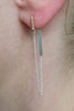 Chained Jacket Earrings - Rose Gold & Silver