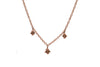 14k Rose Gold Flower Bud Charm Necklace