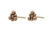 14k Yellow Gold Triangle Stud Earrings
