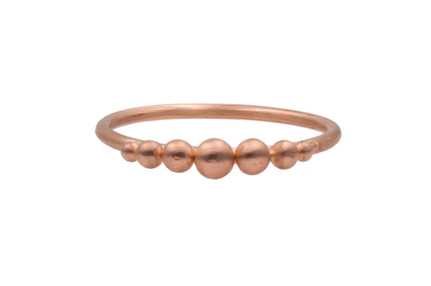 14k Rose Gold Granule Ring