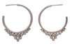 Sterling Silver Granulation Hoop Earrings