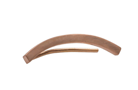 Rose Gold Curved Climber Earring