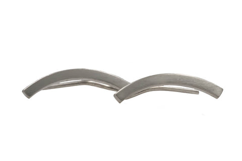 Sterling Silver Curved Climber Earrings