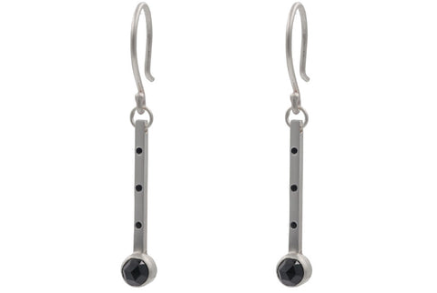 Bezel Bar Dangle Earrings