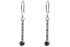 Bezel Bar Dangle Earrings