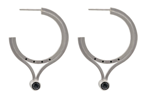 Double Sided Rooney Hoop Earrings