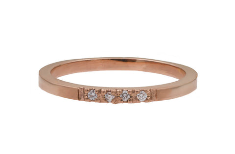 Gold Pavé Diamond Band