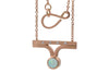 Rooney Bar Necklace - Rose Gold