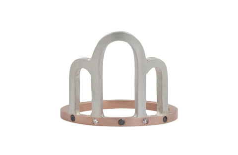 Arches Ring - Rose Gold & Silver
