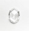Custom Engagement Ring with 1.01 carat oval rose cut diamond
