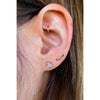Moonstone Cluster Stud Earrings